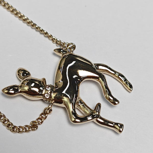 CC Logo Metal Gold Necklace
