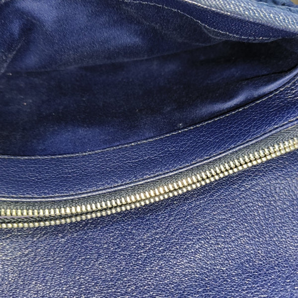 Crystal Quilted Denim Blue