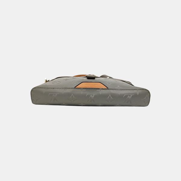 Monogram Special Material Shoulder Bag Gray