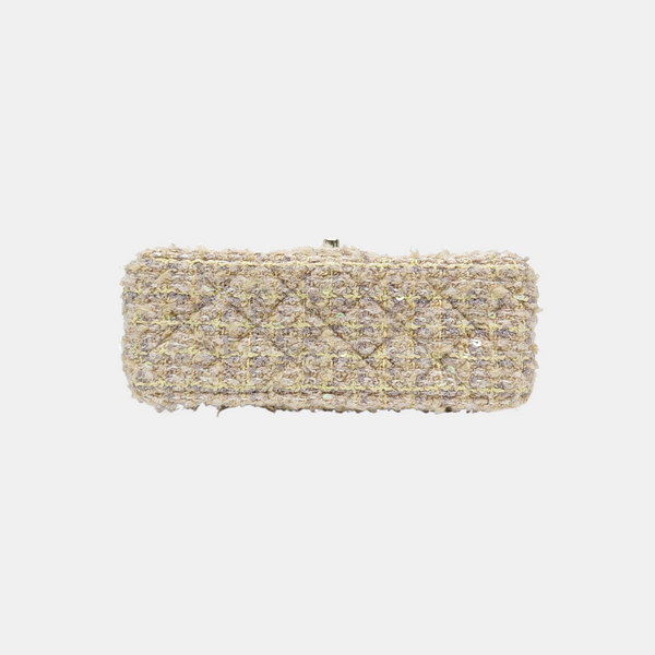 CLASSIC FLAP Mini Quilted Wool Beige