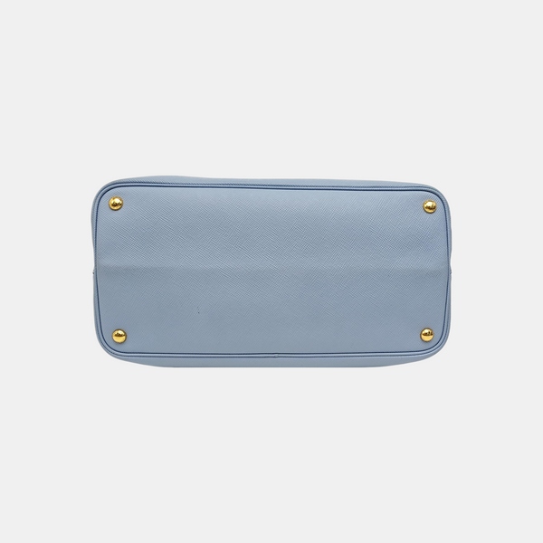 Double Large Calfskin Blue