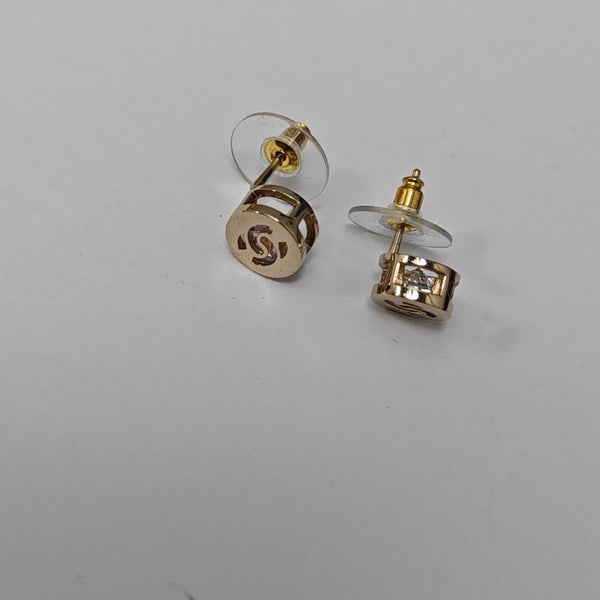 Metal Gold Stud Earrings