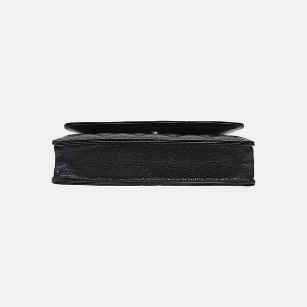 WOC Quilted Grained Calfskin Black