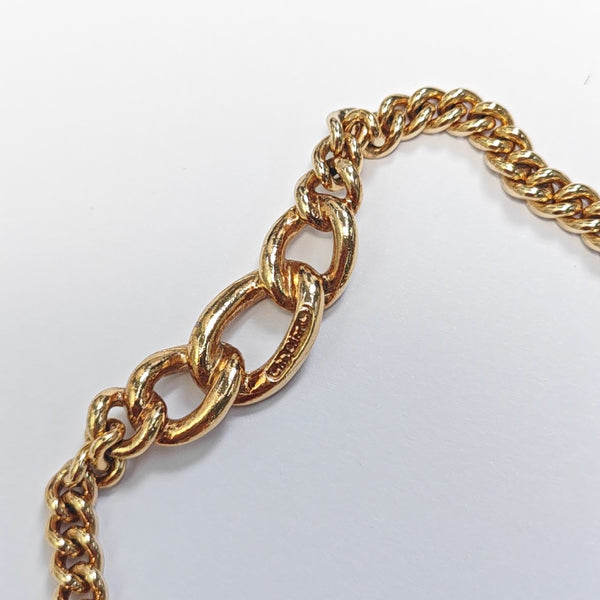 Twist Round Metal Gold Necklace