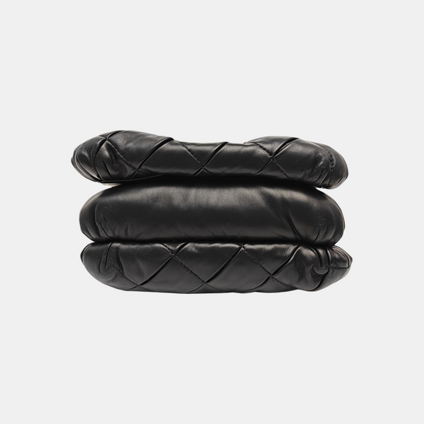 Quilted Lambskin Shoulder Bag Black