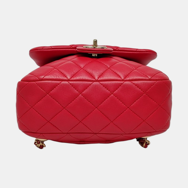 Quilted Lambskin Red