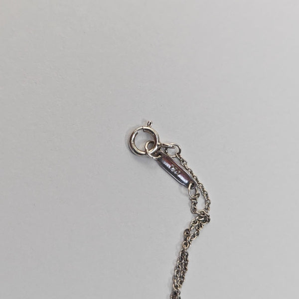 18k White Gold Silver Necklace
