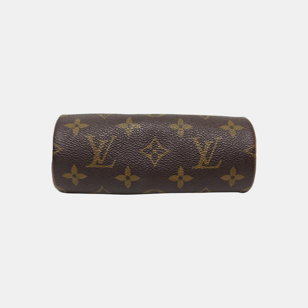 PAPILLON Mini Monogram Coated Canvas Brown