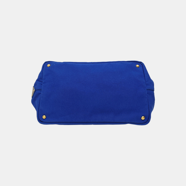 Denim Quilted Canvas Blue