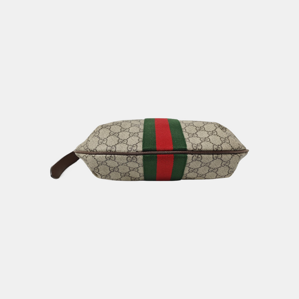 Ophidia Small Monogram Coated Canvas Beige