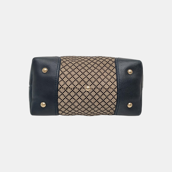 Canvas Top Handle Bag Brown