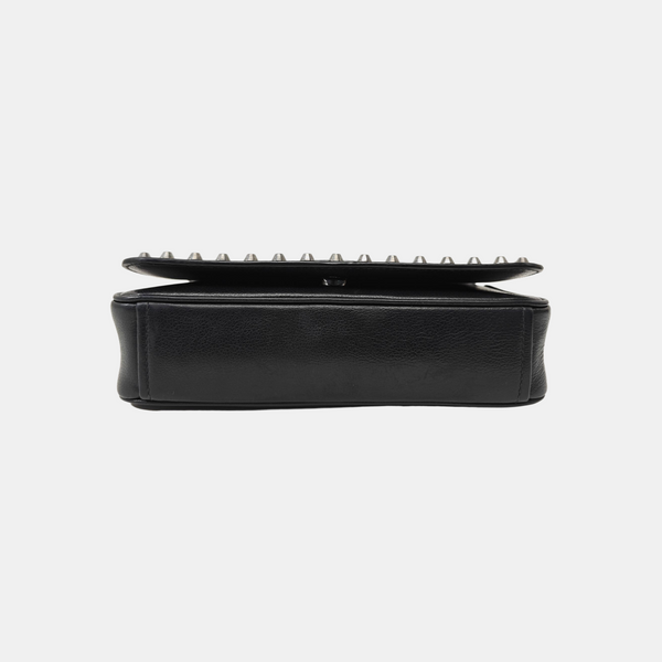 Calfskin Shoulder Bag Black