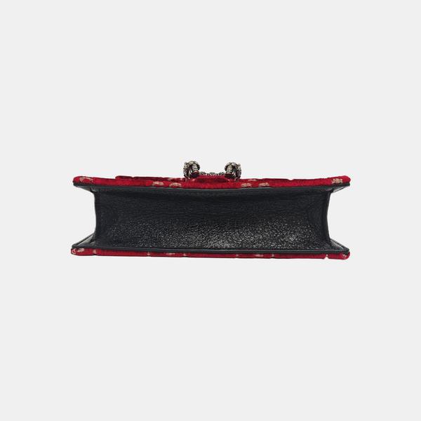 Dionysus Super Mini Monogram Velvet Red