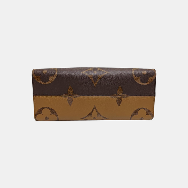 ONTHEGO MM Monogram Coated Canvas Brown