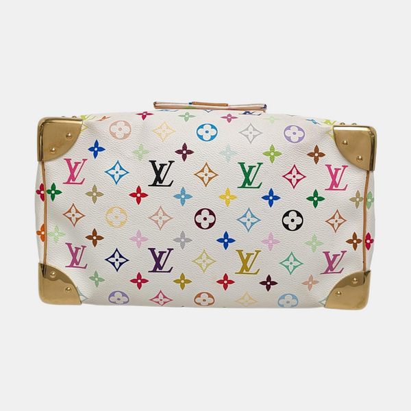 SPEEDY 30 Monogram Coated Canvas White