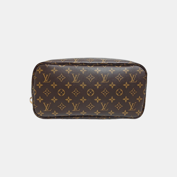 NEVERFULL MM Monogram Coated Canvas Brown