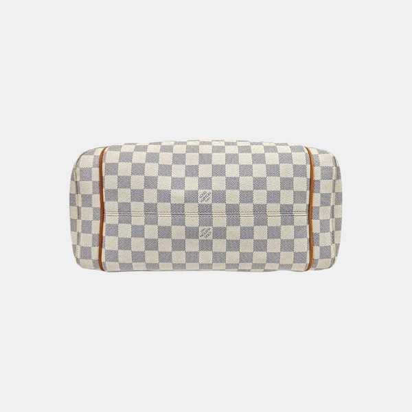 TOTALLY MM Damier Azur Coated Canvas White