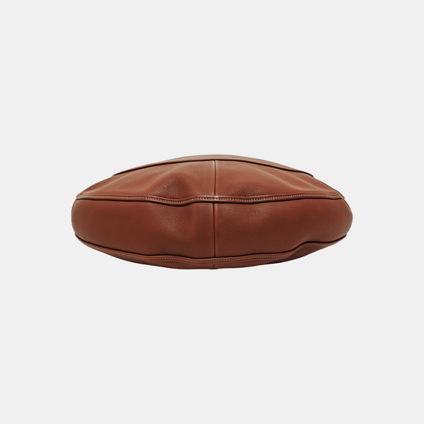 Calfskin Top Handle Bag Brown