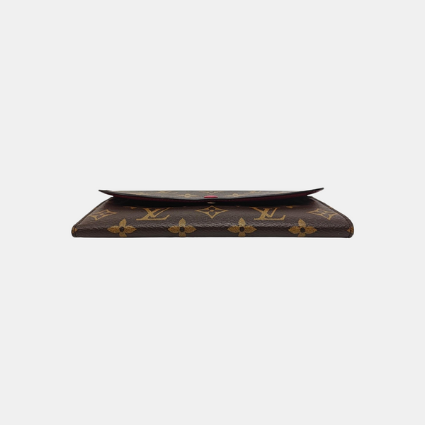 EMILIE Monogram Coated Canvas Brown Wallet