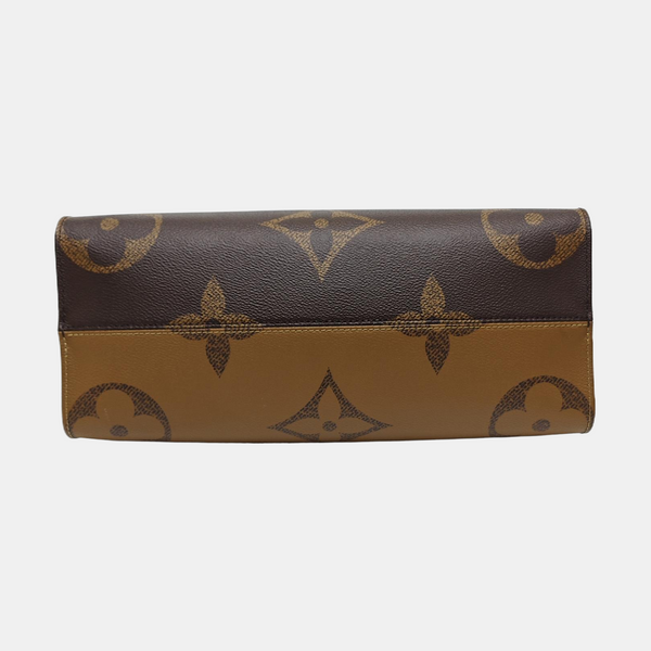 ONTHEGO MM Monogram Coated Canvas Brown