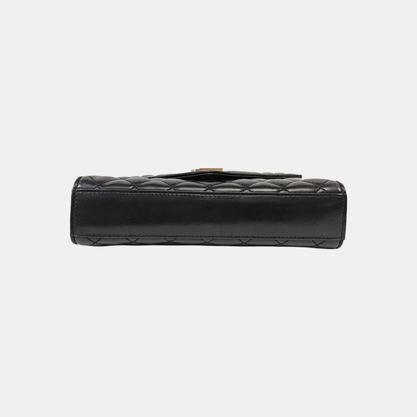 ENVELOPE Small Quilted Lambskin Black