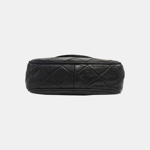 Quilted Calfskin Shoulder Bag Black