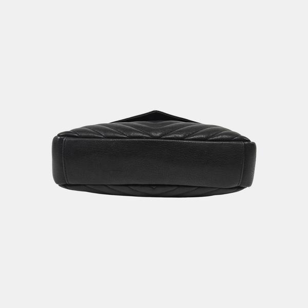 COLLEGE Medium Chevron Lambskin Black