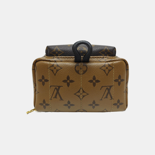 PALM SPRINGS Mini Monogram Coated Canvas Brown