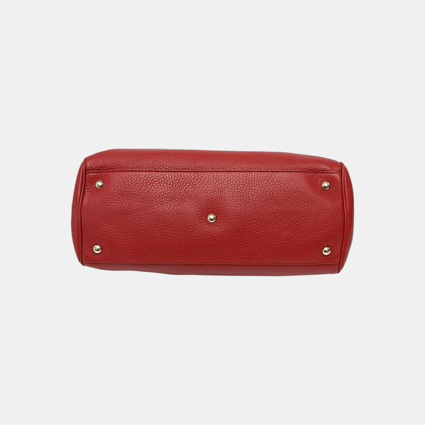Bamboo 1947 Medium Calfskin Red