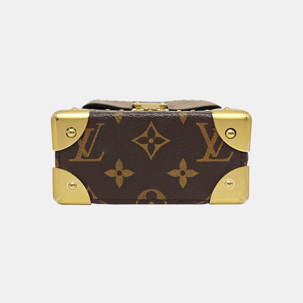 CAMERA BOX Monogram Coated Canvas Brown