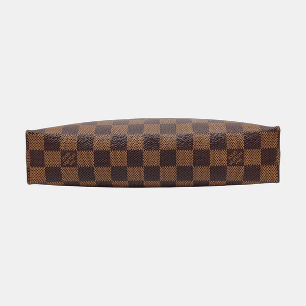 TOILET POCKET 26 Damier Ebene Coated Canvas Brown