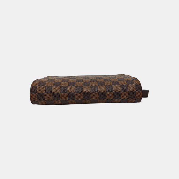SAINT LOUIS Damier Ebene Coated Canvas Brown