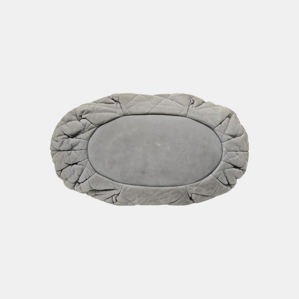 THE MIX Large Quilted Calfskin Gray