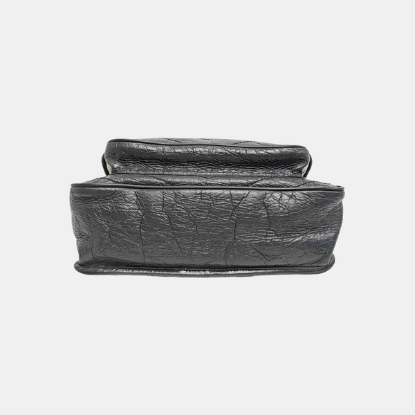 NIKI Medium Chevron Calfskin Gray