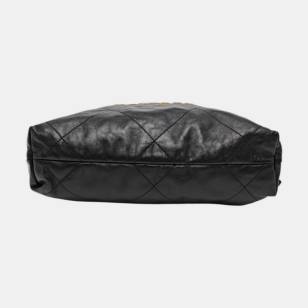 CHANEL 22 Small Quilted Calfskin Black
