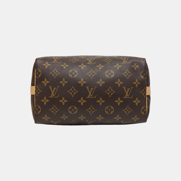 SPEEDY 25 Monogram Coated Canvas Brown