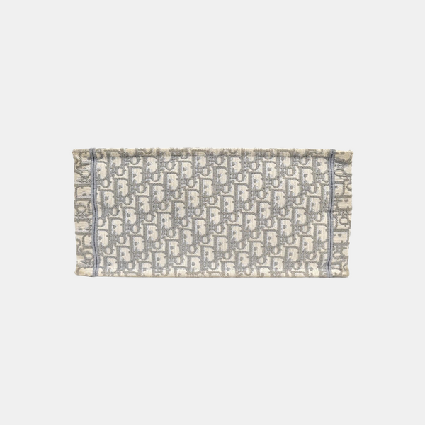 Book Tote Medium Oblique Canvas White