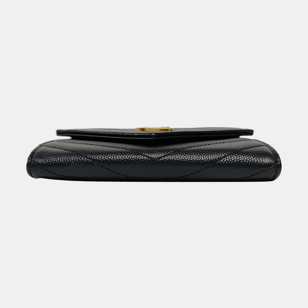 MONOGRAM Chevron Calfskin Black Wallet