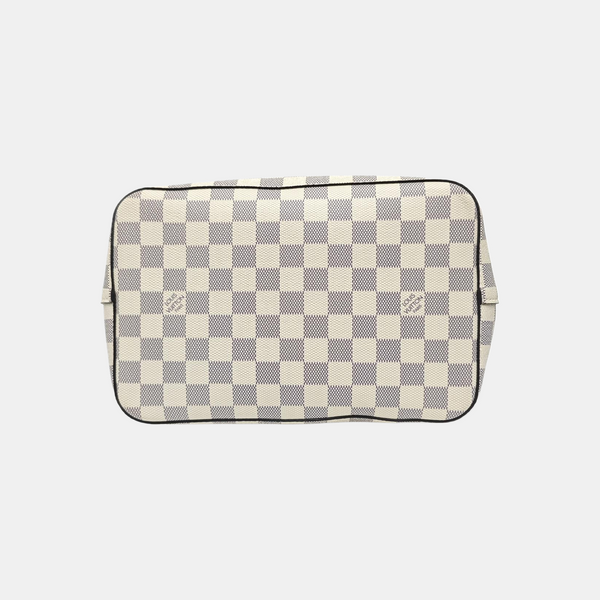 NÉONOÉ MM Damier Azur Coated Canvas White