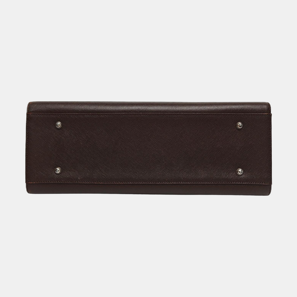 Calfskin Shoulder Bag Brown