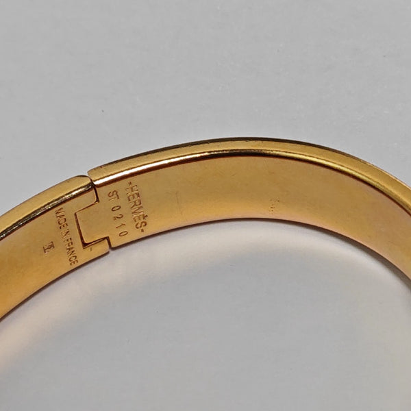 Clic Anneau Metal Black Bangle