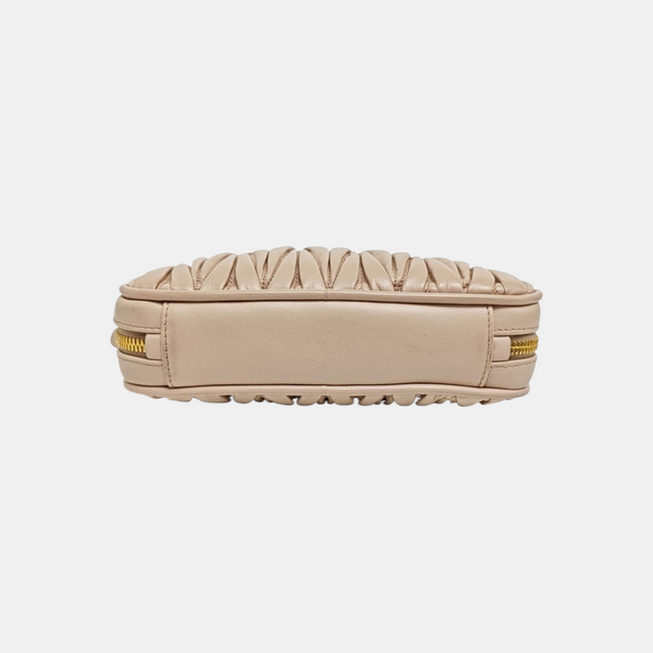 Arcadie Matelassé Small Quilted Lambskin Pink