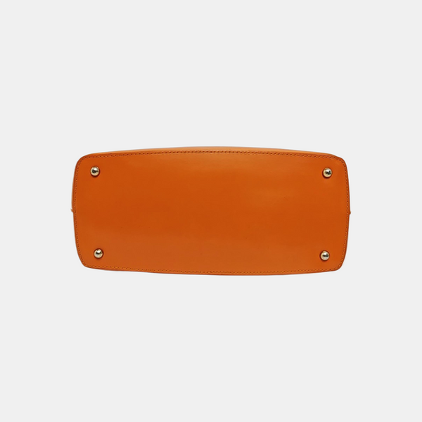 Calfskin Shoulder Bag Orange