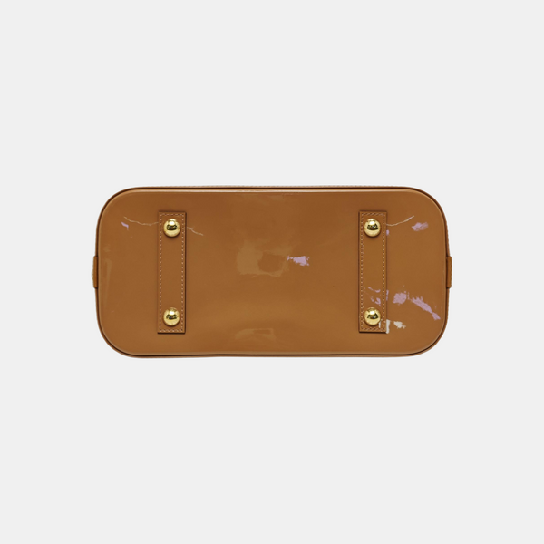 ALMA PM Monogram Patent Leather Brown