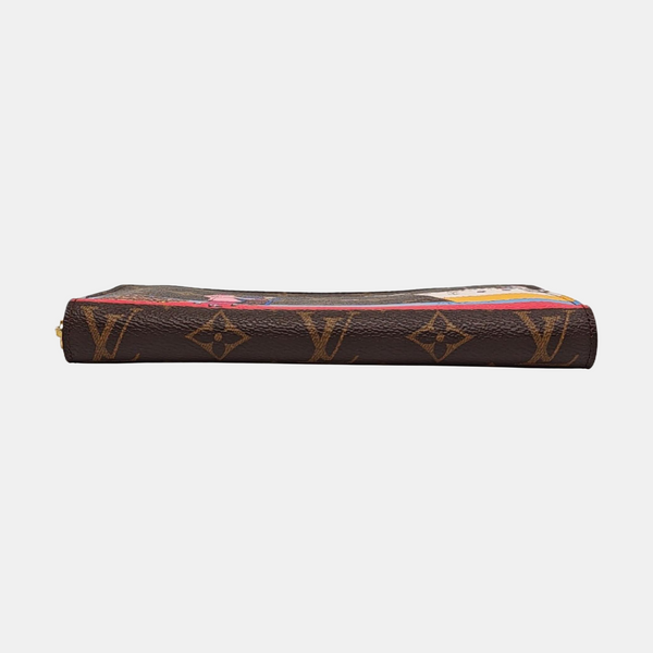 ZIPPY Monogram Coated Canvas Brown Wallet