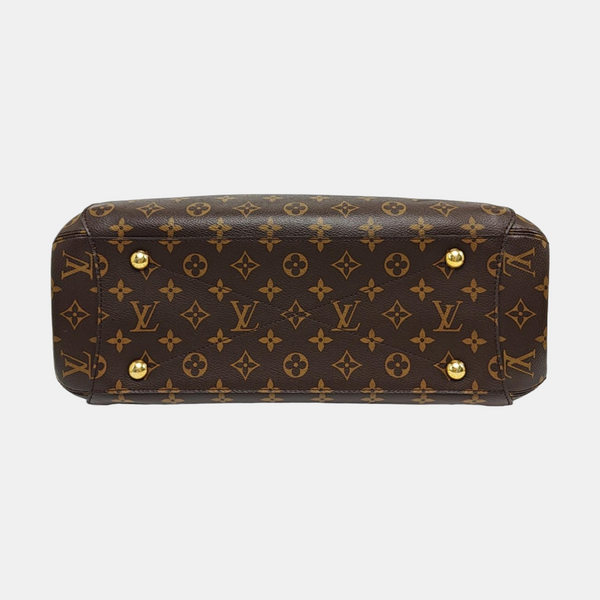 MONTAIGNE GM Monogram Coated Canvas Brown