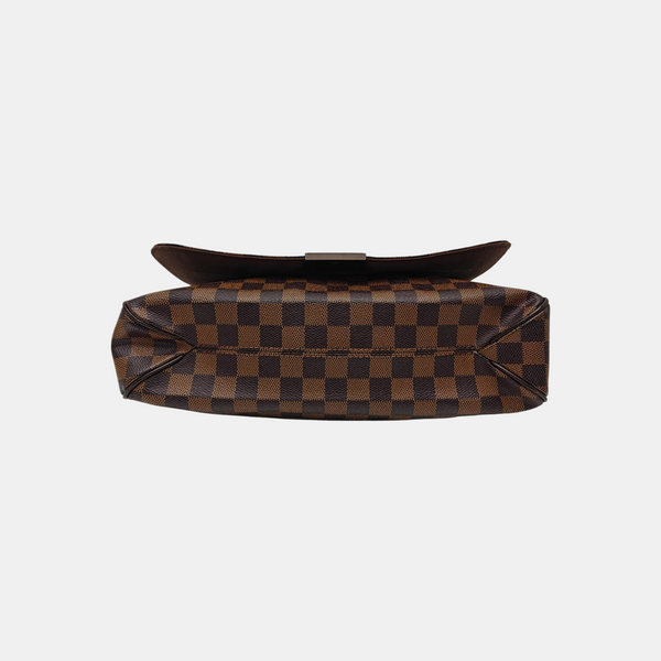 DISTRICT MM Damier Ebene Coated Canvas Brown