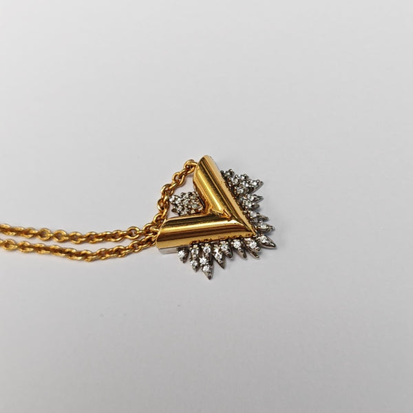 LV & ME Metal Gold Necklace