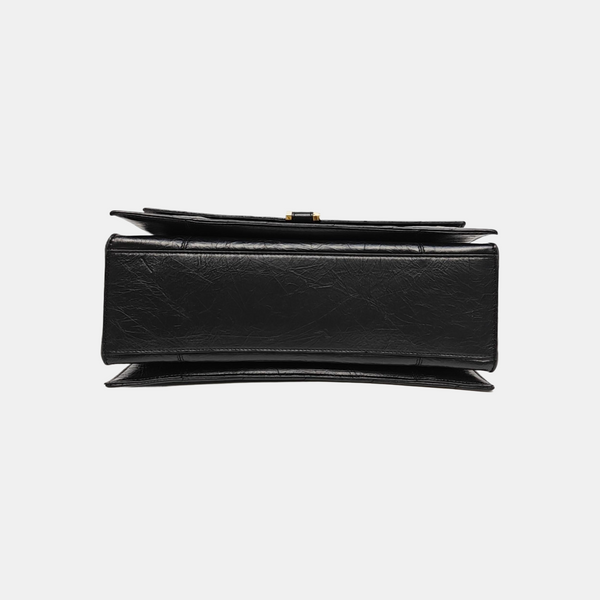 Crush Medium Quilted Calfskin Black