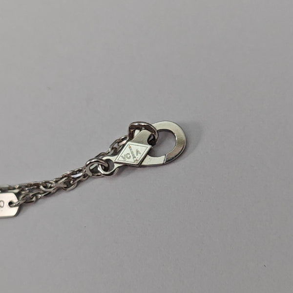 Vintage Alhambra 18k White Gold Purple Necklace
